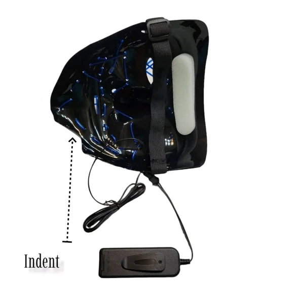 Led Plastic Glow Mask 3 Mode Lighting Halloween Cosplay Rave Club Party Purge - Picture 4 of 6